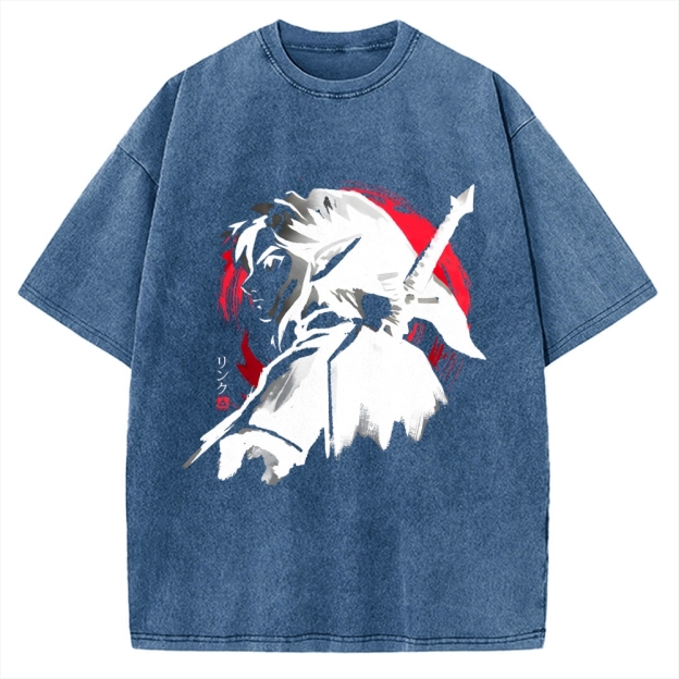 Sumi-E Swordsman Vintage Washed T-shirt