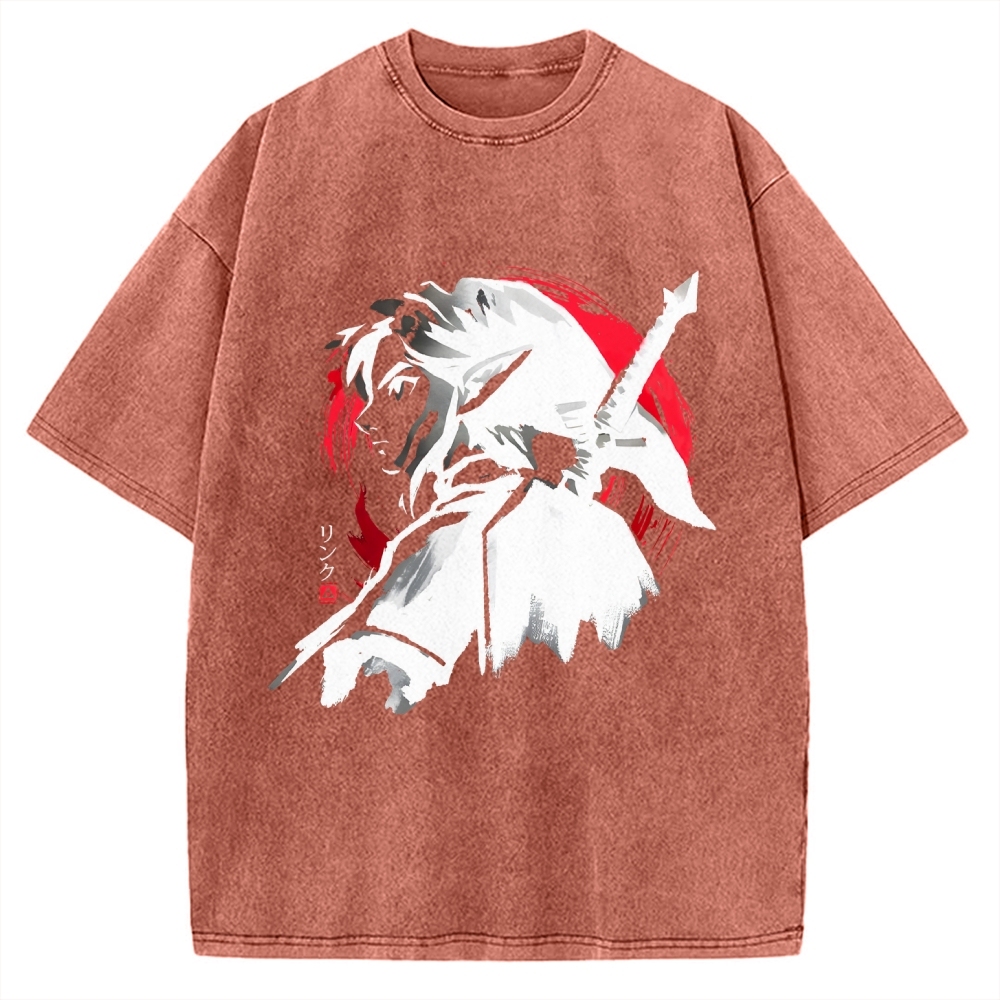 Sumi-E Swordsman Vintage Washed T-shirt