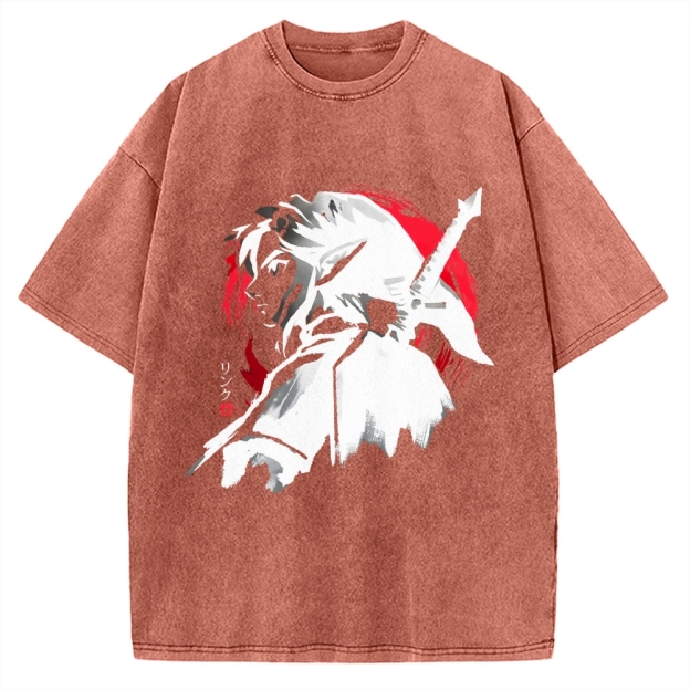 Sumi-E Swordsman Vintage Washed T-shirt