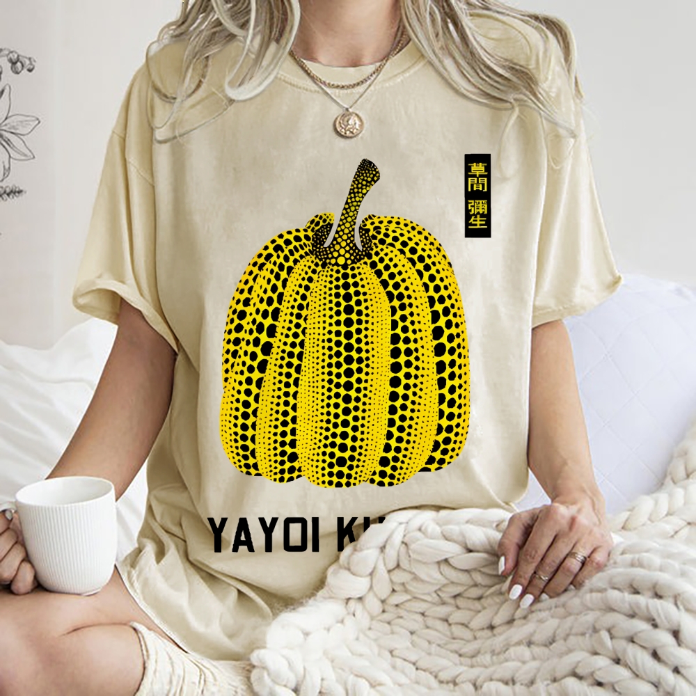 Yayoi Kusama  Vintage Wash Japanese Design T-Shirt