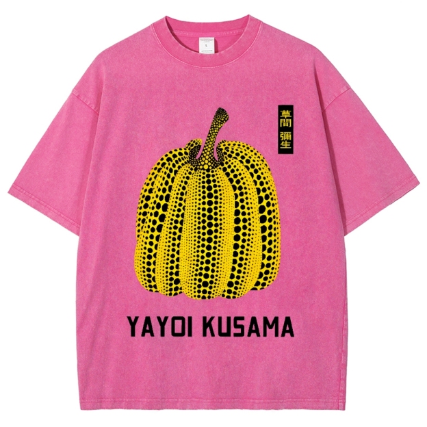 Yayoi Kusama  Vintage Wash Japanese Design T-Shirt