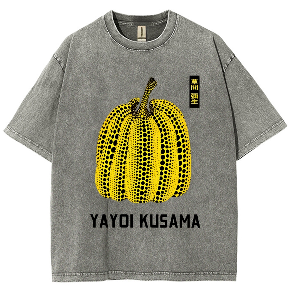 Yayoi Kusama Vintage Wash Japanese Design T-Shirt