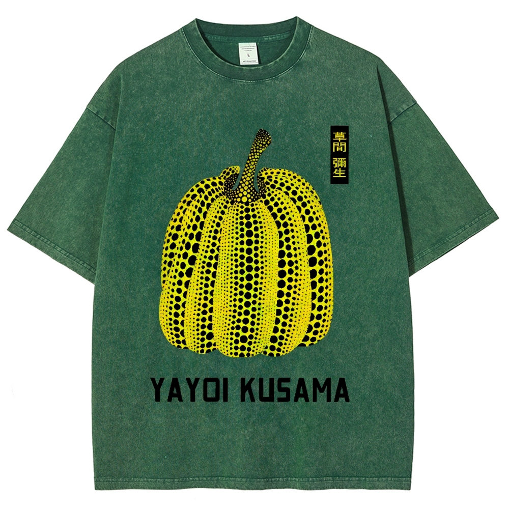 Yayoi Kusama Vintage Wash Japanese Design T-Shirt