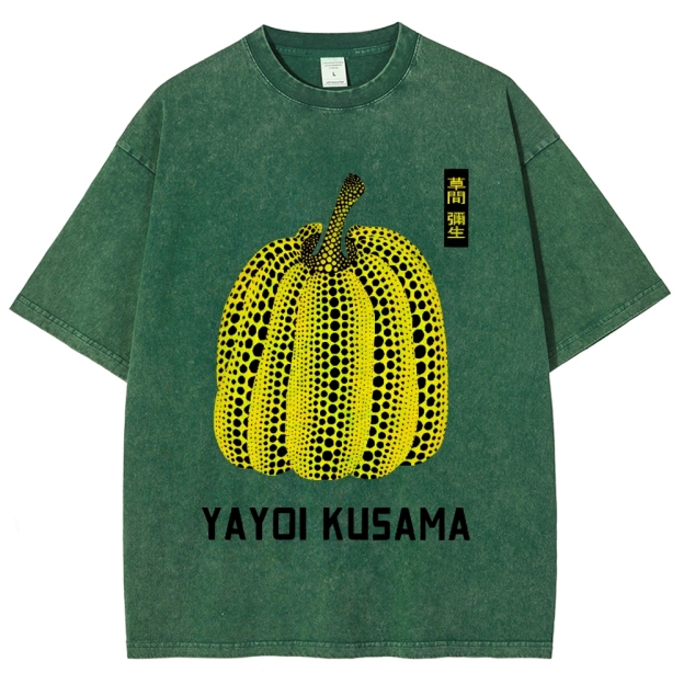Yayoi Kusama  Vintage Wash Japanese Design T-Shirt