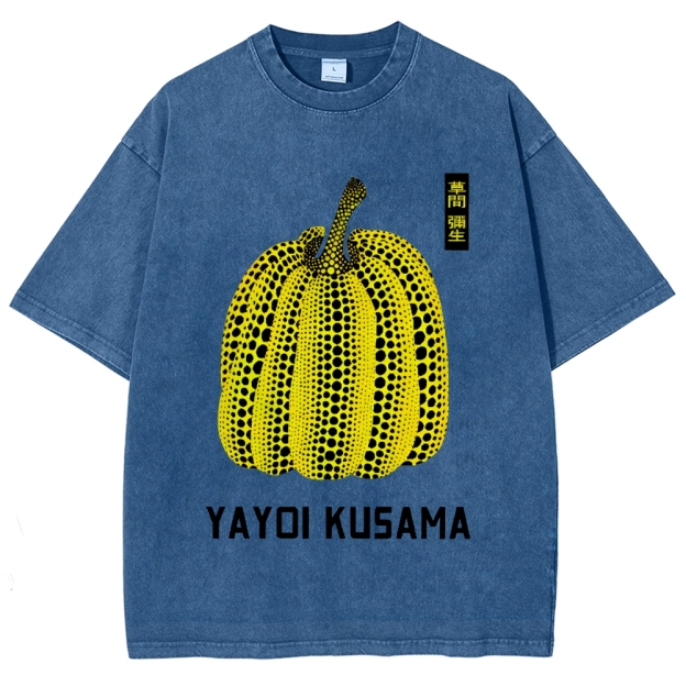 Yayoi Kusama  Vintage Wash Japanese Design T-Shirt