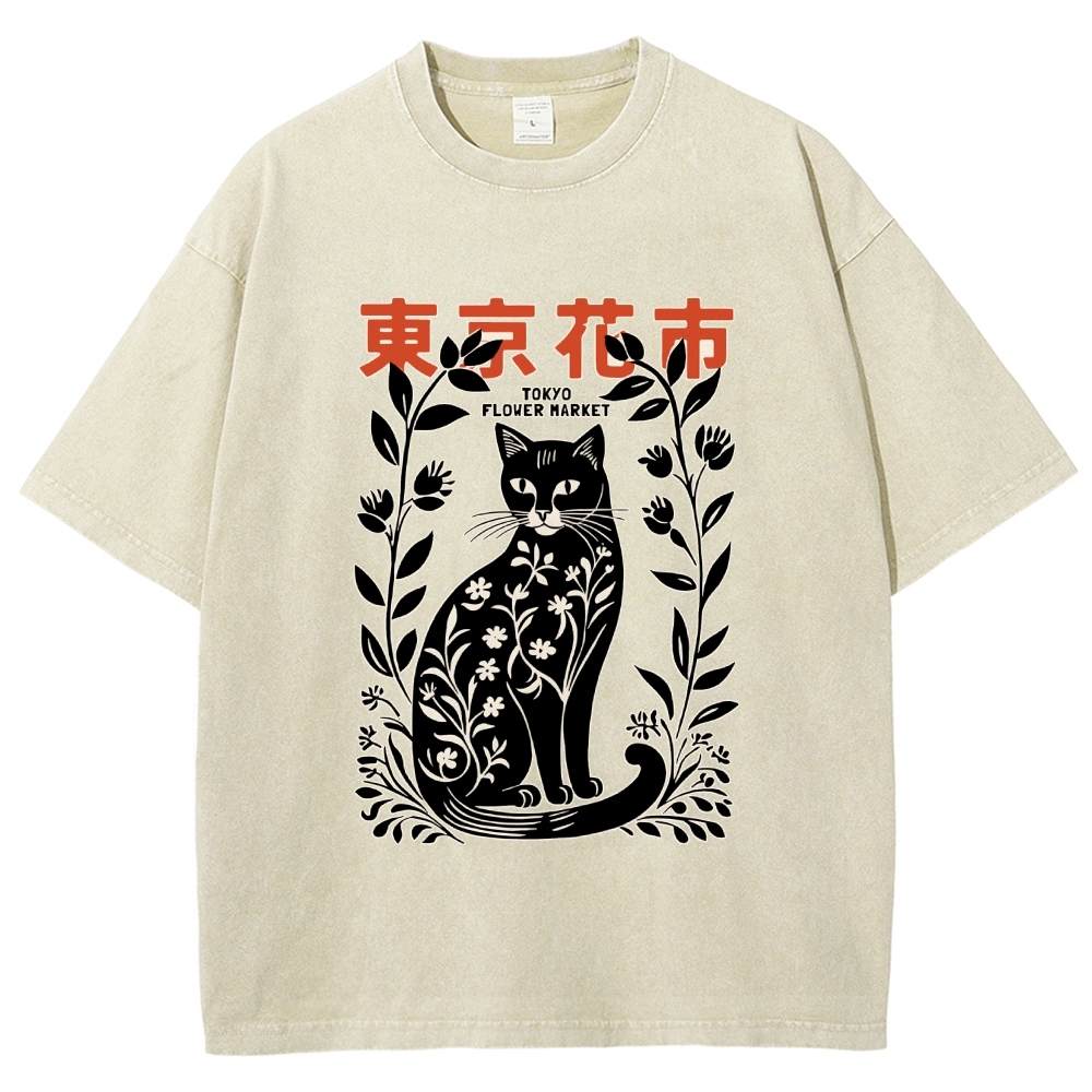 Tokyo Flower Market Washed T-Shirt