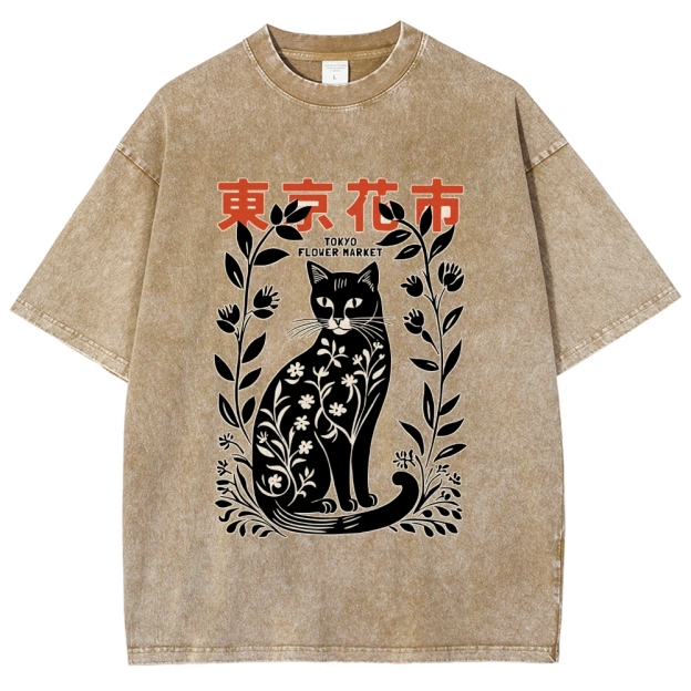 Tokyo Flower Market Washed T-Shirt