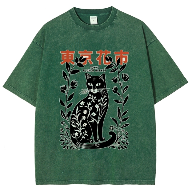 Tokyo Flower Market Washed T-Shirt