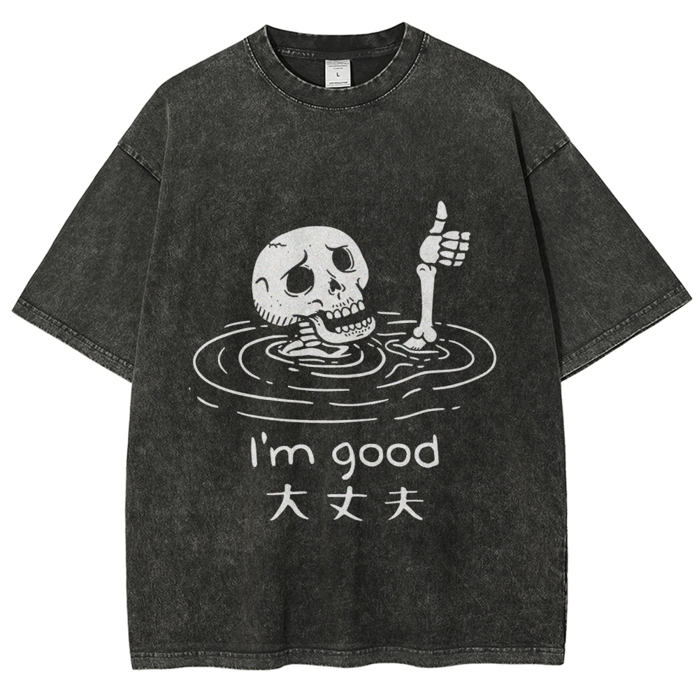 Drowned Skeleton Washed T-Shirt