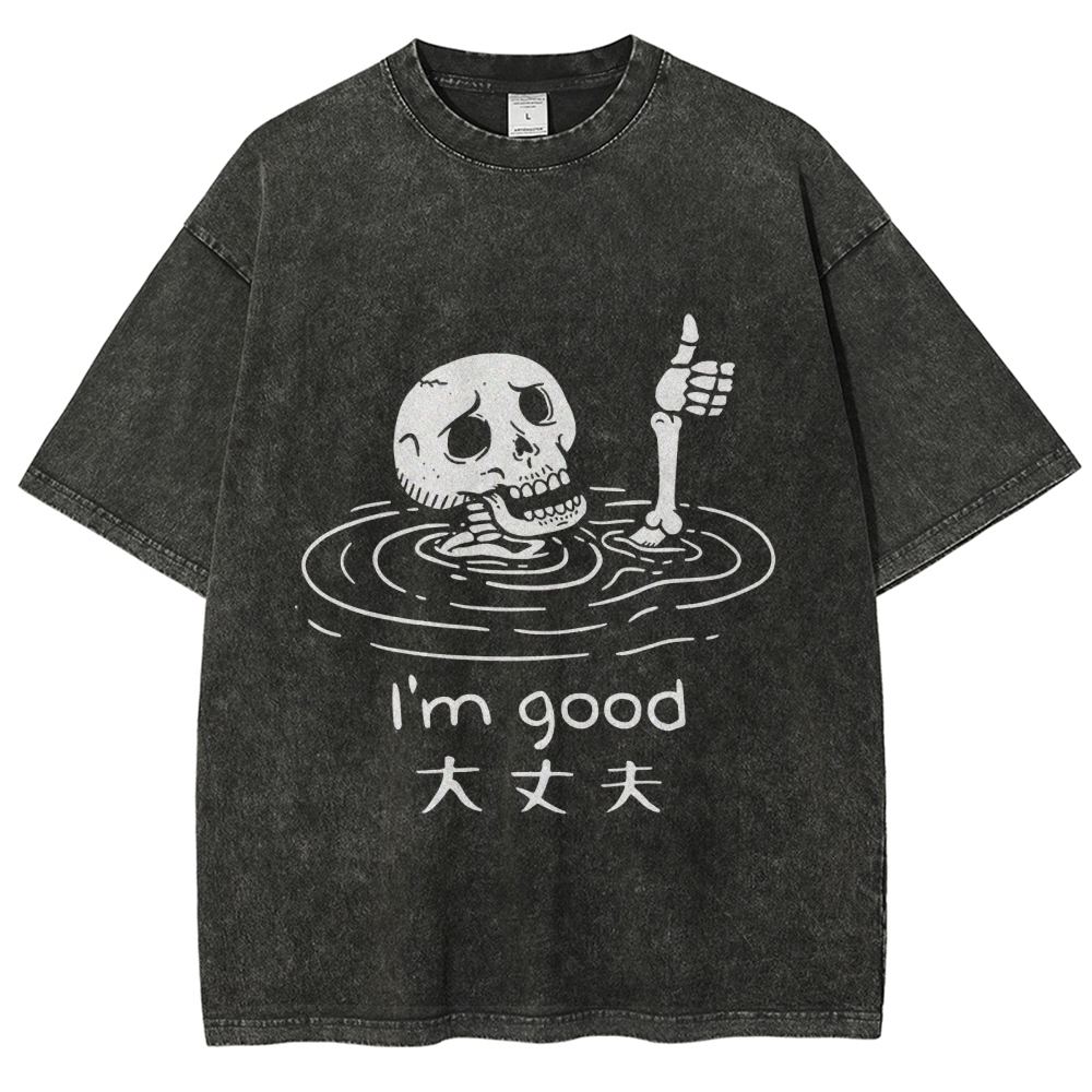 Drowned Skeleton Washed T-Shirt