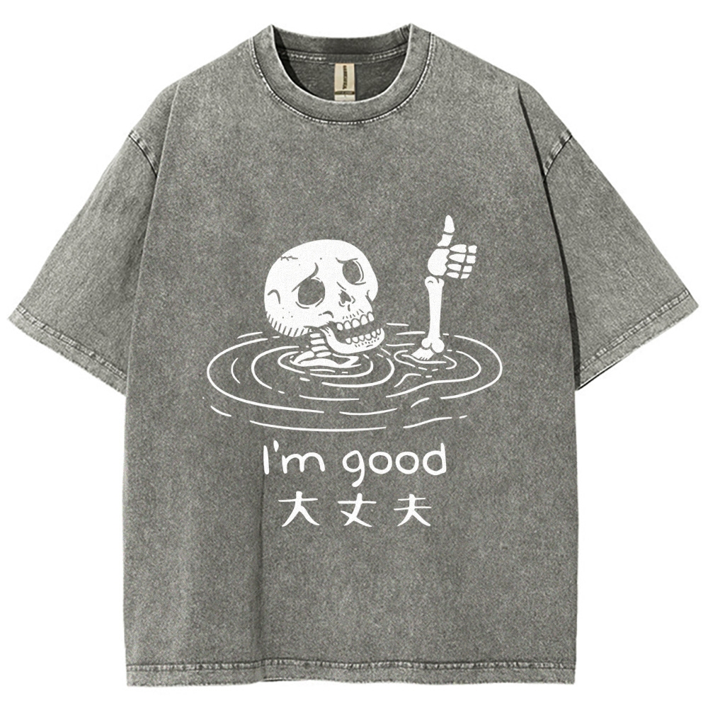 Drowned Skeleton Washed T-Shirt