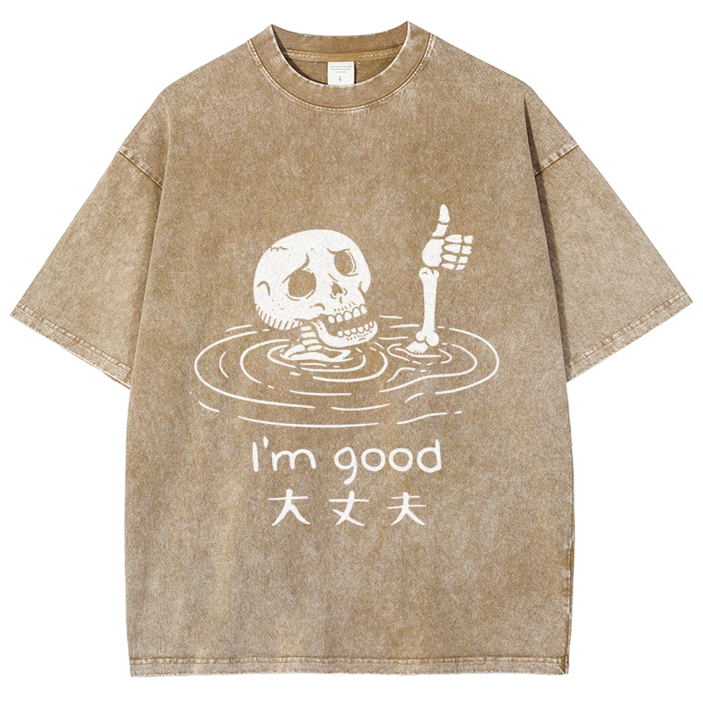 Drowned Skeleton Washed T-Shirt