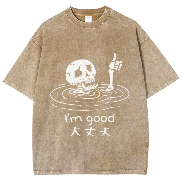 Drowned Skeleton Washed T-Shirt