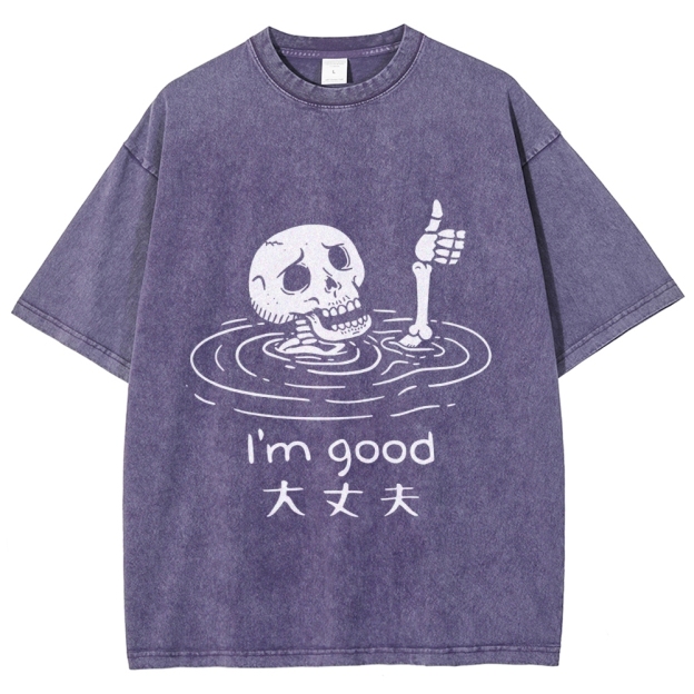 Drowned Skeleton Washed T-Shirt