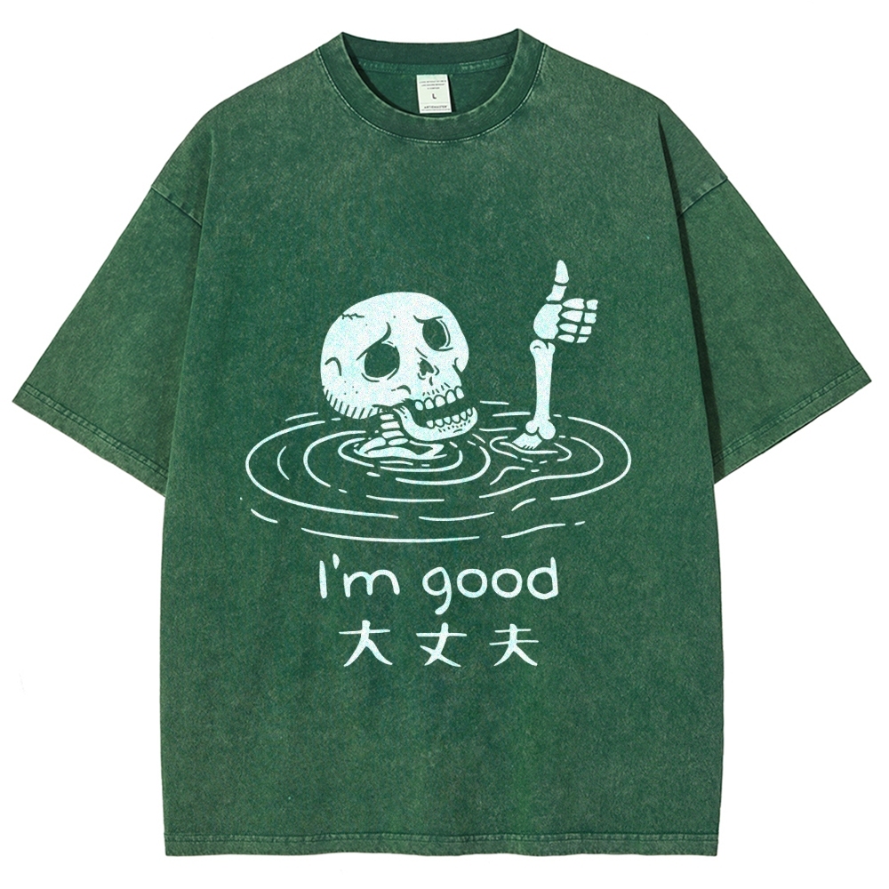 Drowned Skeleton Washed T-Shirt