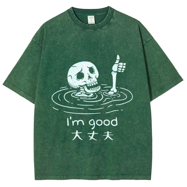Drowned Skeleton Washed T-Shirt