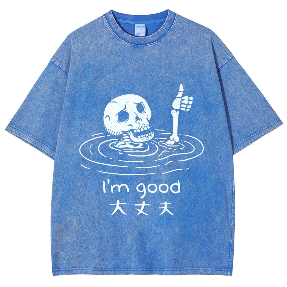 Drowned Skeleton Washed T-Shirt