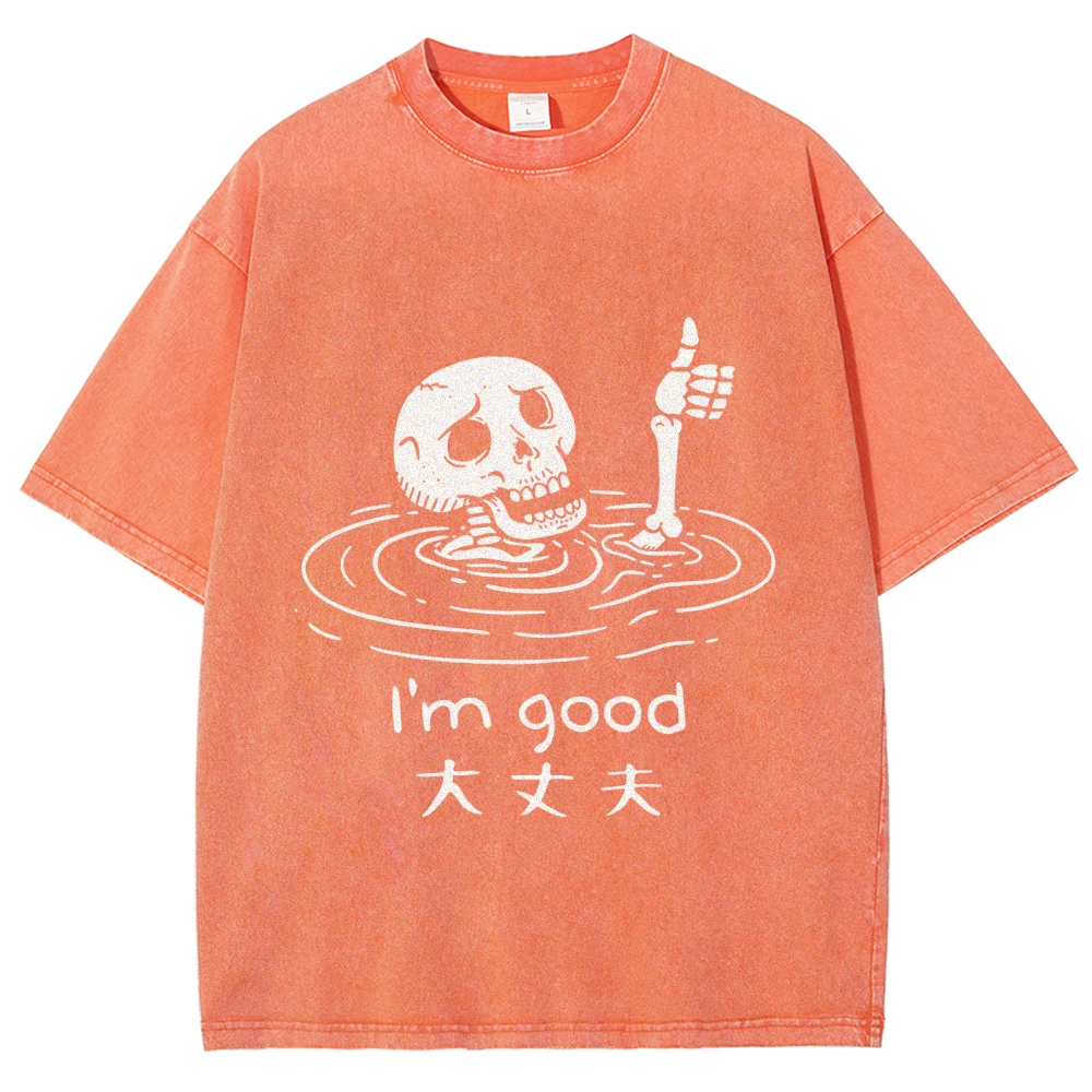 Drowned Skeleton Washed T-Shirt