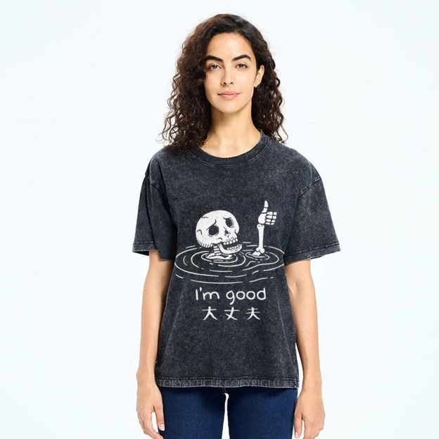 Drowned Skeleton Washed T-Shirt