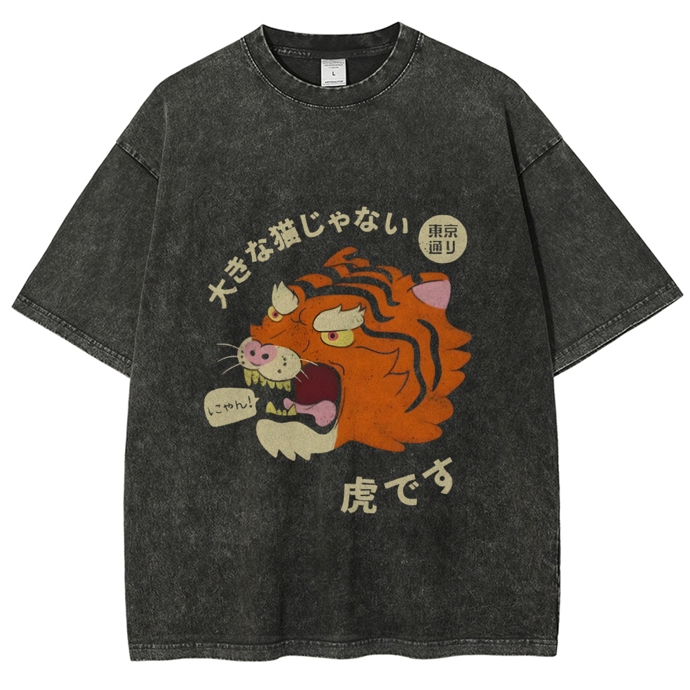 It's Not A Big Cat Washed Vintage T-Shirt