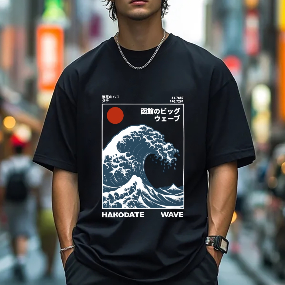 Hokkaido Wave Japanese Style Classic Tee