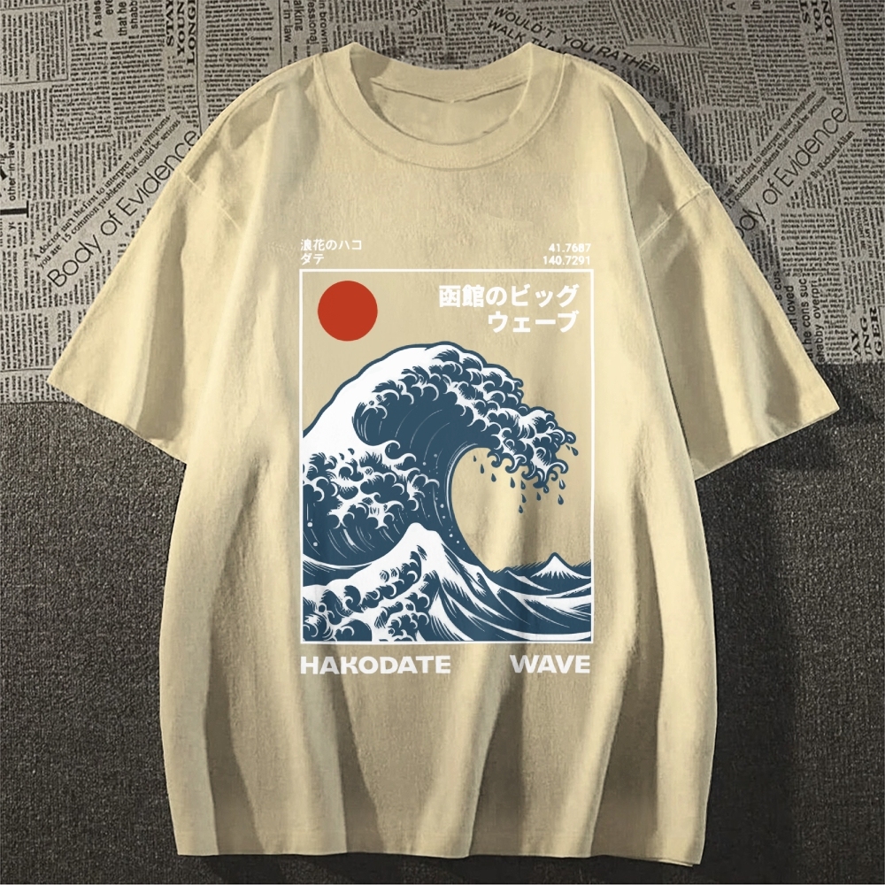 Hokkaido Wave Japanese Style Classic Tee