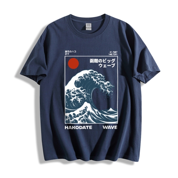 Hokkaido Wave Japanese Style Classic Tee