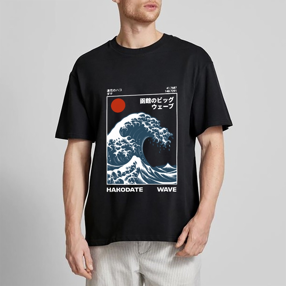 Hokkaido Wave Japanese Style Classic Tee