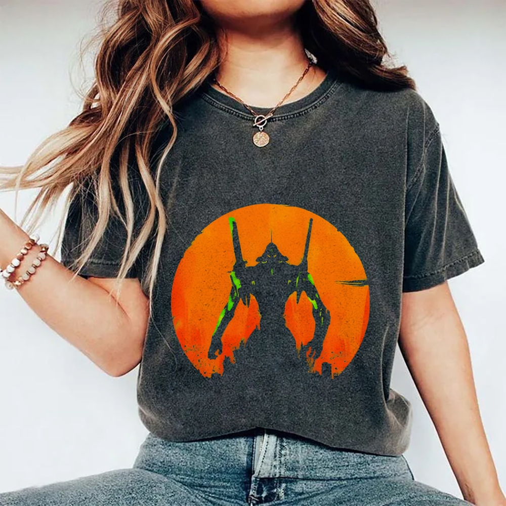 Evangelion Anime Vintage Wash Japanese Design T-Shirt