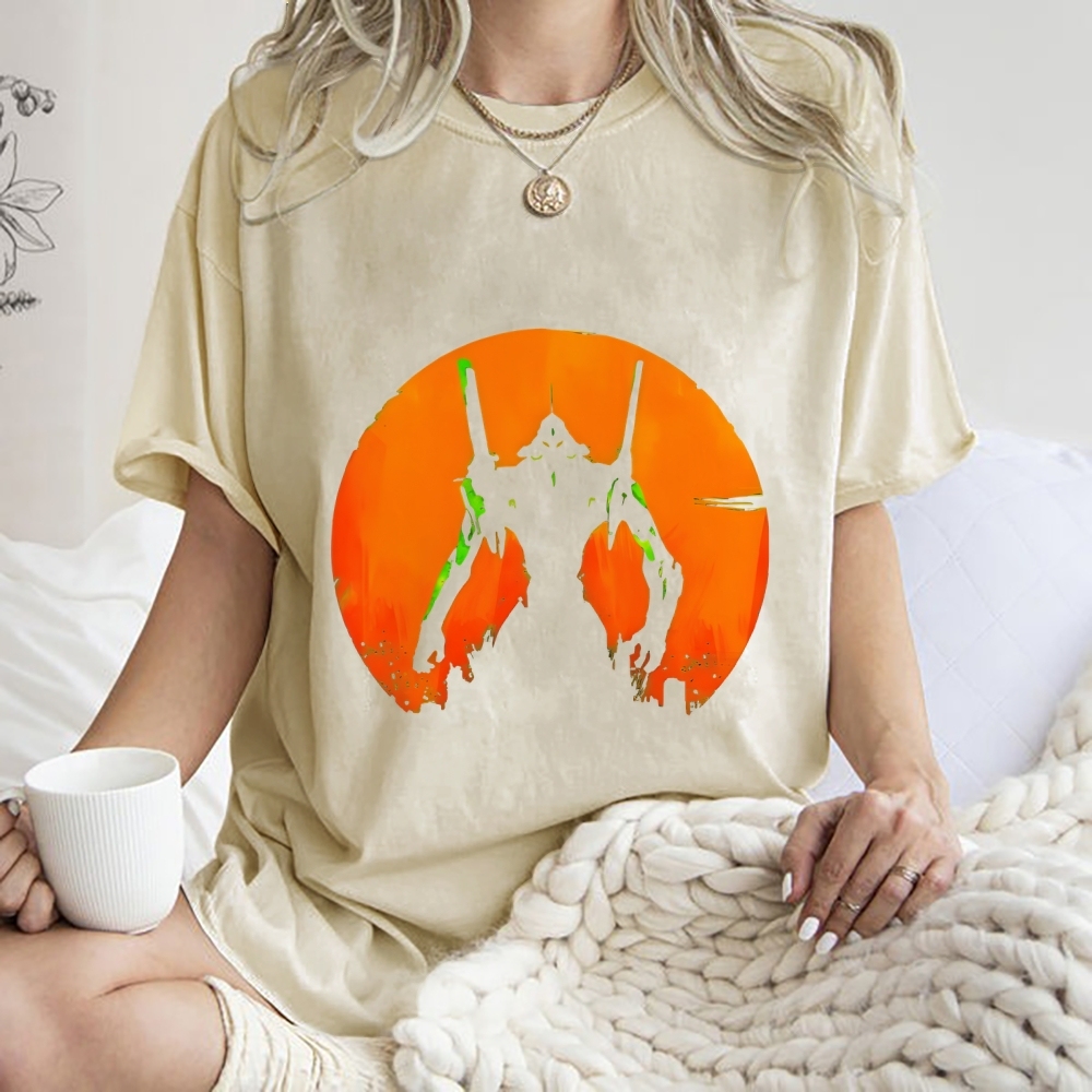 Evangelion Anime Vintage Wash Japanese Design T-Shirt