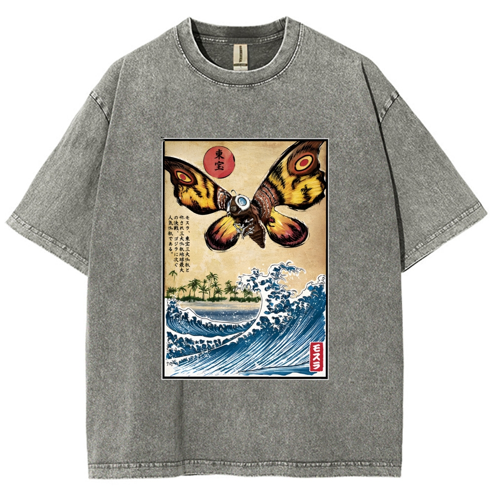 Giant Moth in Japan Vintage Washed T-shirt