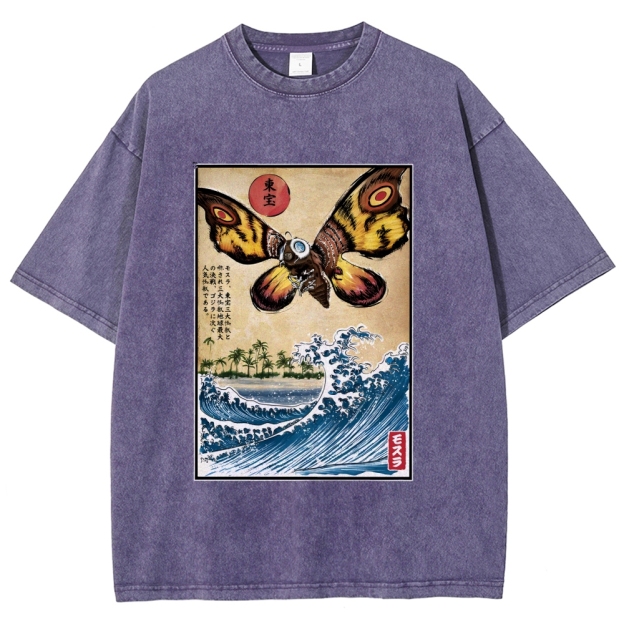 Giant Moth in Japan Vintage Washed T-shirt