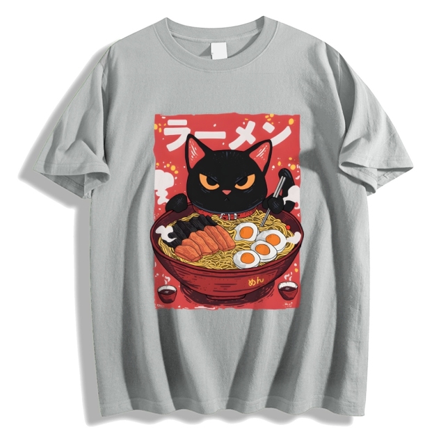 Cat Ramen Japanese Style Classic Tee