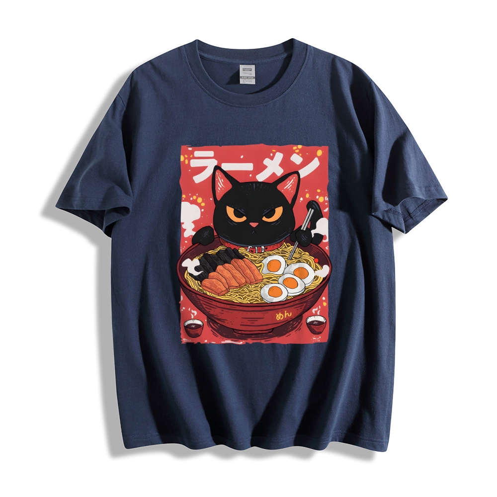 Cat Ramen Japanese Style Classic Tee