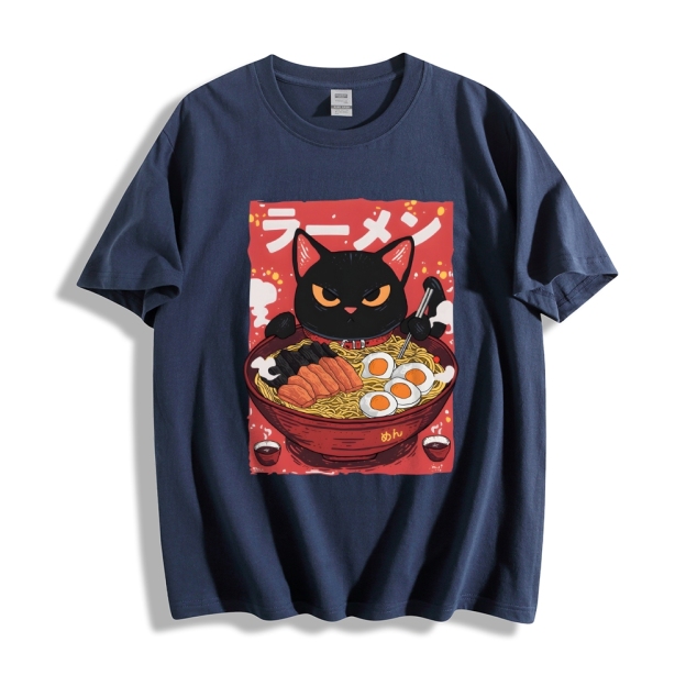 Cat Ramen Japanese Style Classic Tee