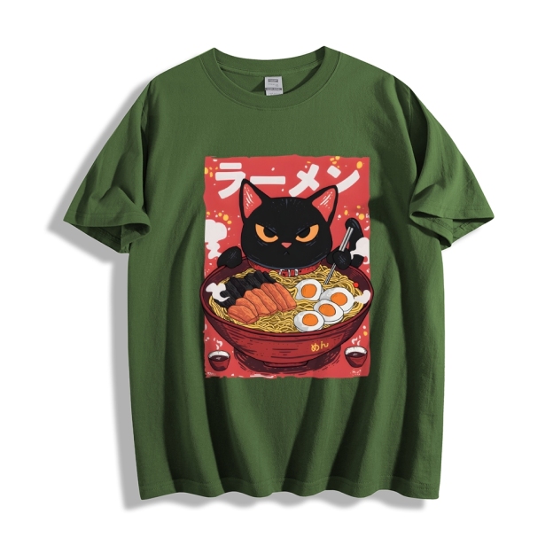 Cat Ramen Japanese Style Classic Tee