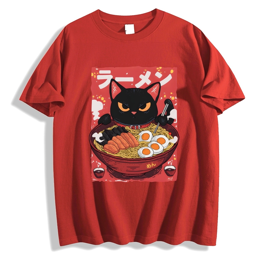 Cat Ramen Japanese Style Classic Tee