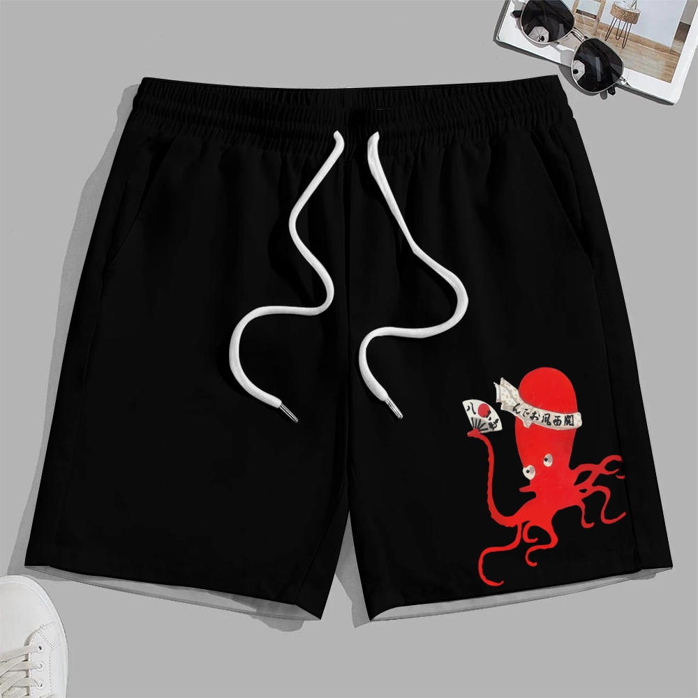 Kansai Osaka Oden Octopus Cotton Casual Shorts