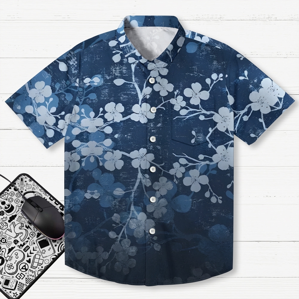 Midnight Blossoms Button-up Shirt