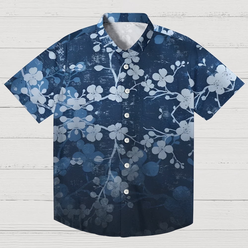 Midnight Blossoms Button-up Shirt