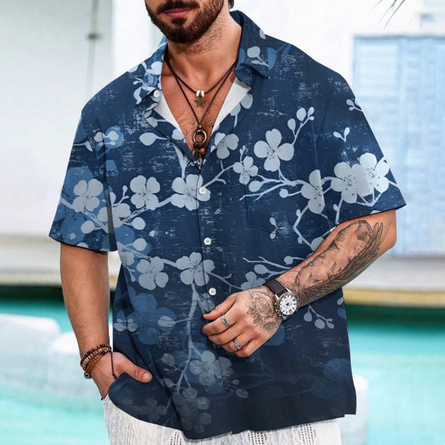 Midnight Blossoms Button-up Shirt