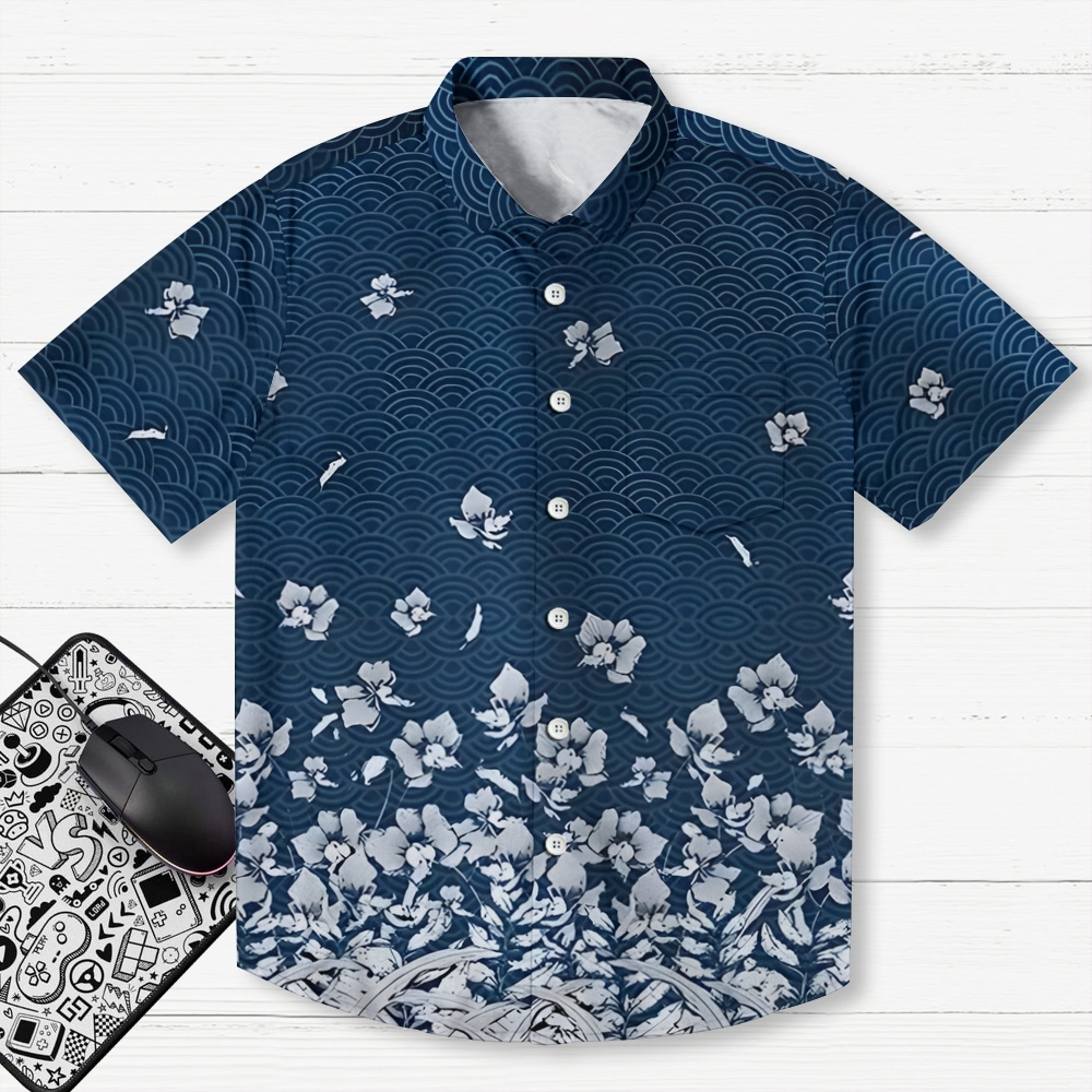 Falling Petals Button-up Shirt