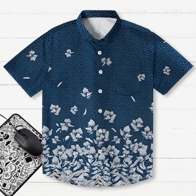 Falling Petals Button-up Shirt