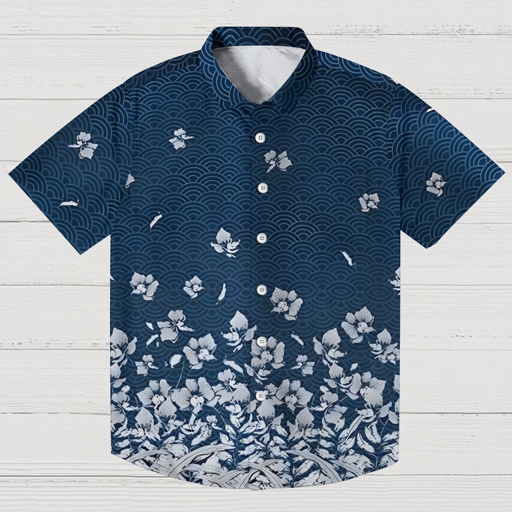 Falling Petals Button-up Shirt