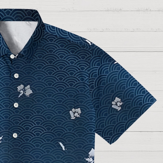 Falling Petals Button-up Shirt