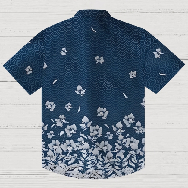 Falling Petals Button-up Shirt