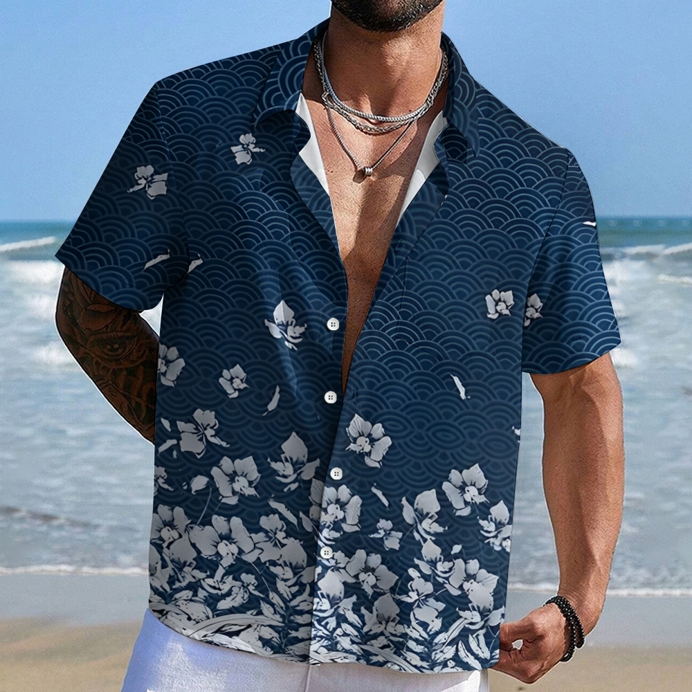 Falling Petals Button-up Shirt