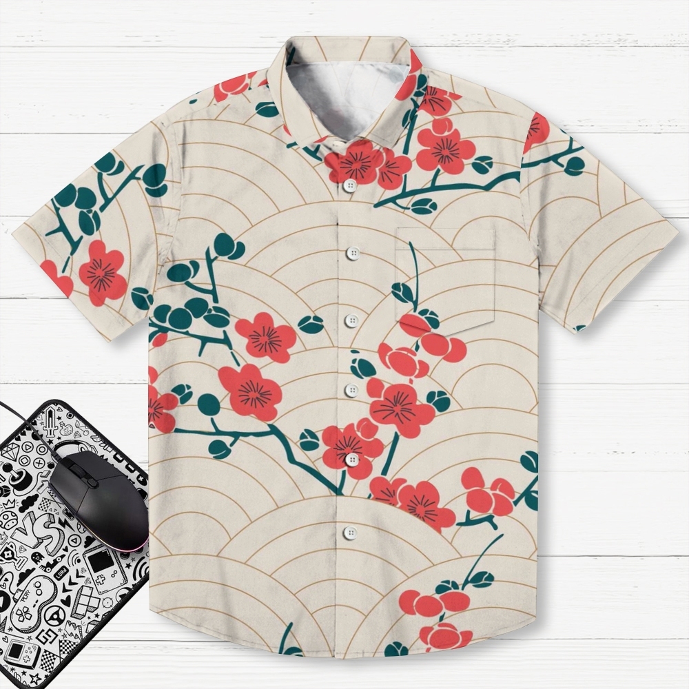 Blossom Wave Button-up Shirt