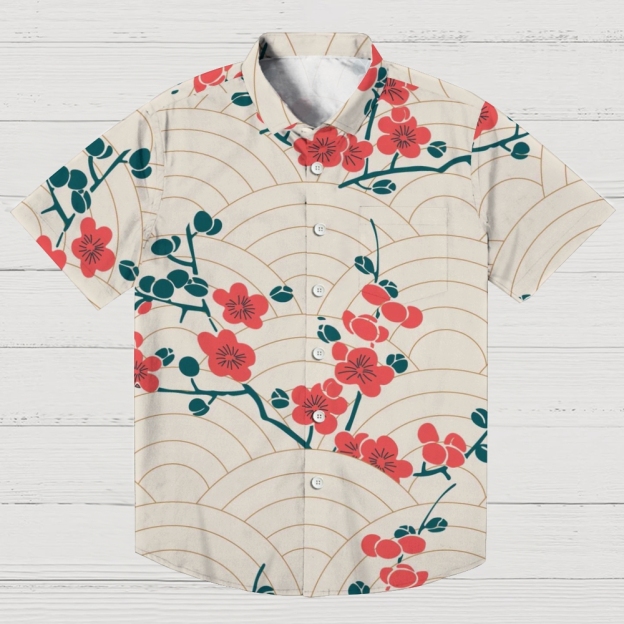 Blossom Wave Button-up Shirt
