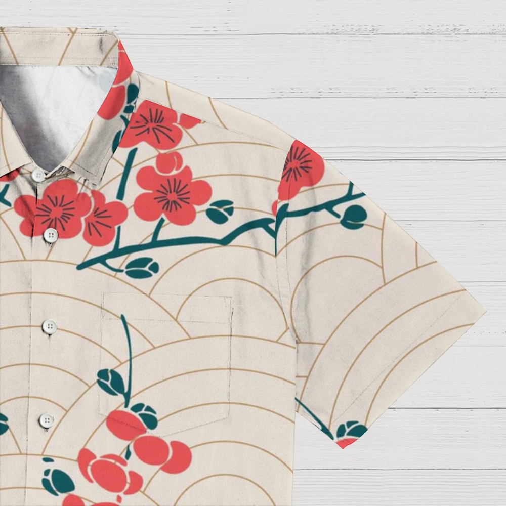 Blossom Wave Button-up Shirt